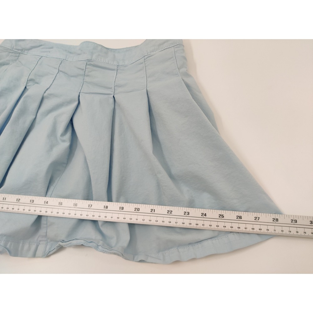 American Eagle Outfitters Pleated A-Line Women's Skirt Light Blue Size 12 - Picture 7 of 8